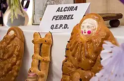 Ofrendas de pan a los difuntos.