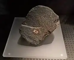 Meteorito pétreo caído en Villanueva de Sixena (Huesca) en 1773.