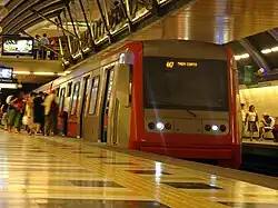 Tren en la estación.