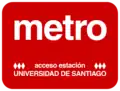 Letrero utilizado en los accesos a la estación hasta 1997.&nbsp;