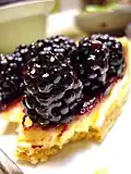 Tarta mexicana de moras.