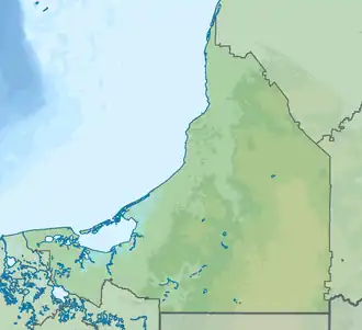 Chicanná ubicada en Campeche