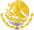 Escudo para bandera, bordado en tonos dorados y plateados, permitido para autoridades; y para la banda presidencial.