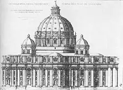 Proyecto para la basílica de San Pedro de Miguel Ángel.