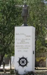 Monumento Miguel Grau Plaza La Paz, Bolivia.
