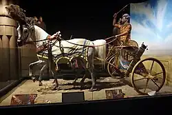 Copy of a war chariot.