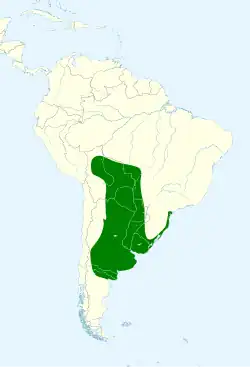 Distribución geográfica de la calandria real