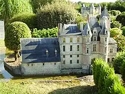 Mini-modelo del castillo Château des Réaux