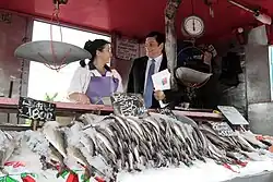 Pescadería de Feria Libre Centenario de Pudahuel sur en Santiago