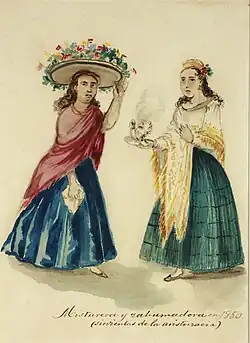Misturera y zahumadora (sirvientas de la aristocracia) (1850)