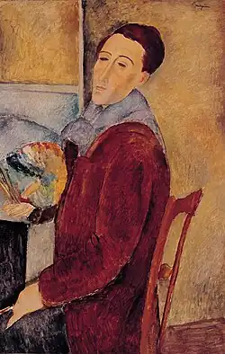 Amedeo Modigliani: Autorretrato, (1919).