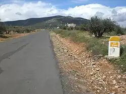 Mojón de la red de carreteras de Ciudad Real
