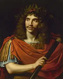 Molière como Julio César, de Nicolas Mignard.