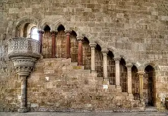 Púlpito en el refectorio de los monjes del monasterio de Santa María de Huerta