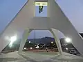 Monumento Cristo de La Paz iluminado de noche