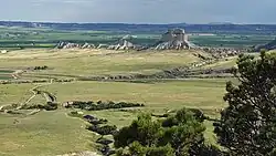 Monumento nacional de Scotts Bluff. Vista desde el sendero de Saddle Rock