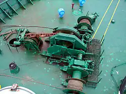 Extremo superior del escobén.