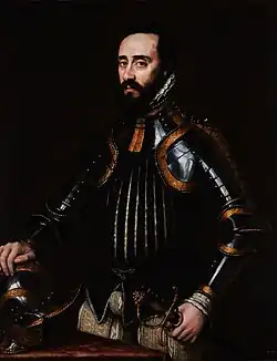 Retrato de Alfonso D'Ávalos, según un retrato perdido de Tiziano por Antonio Moro