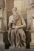Julio II encargó Michelangelo's Moses (1513-1515) para su tumba