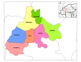 Departamentos de Mouhoun.