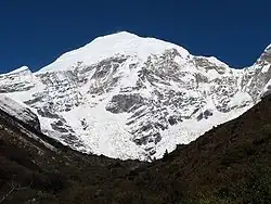 El Chomolhari desde Jangothang