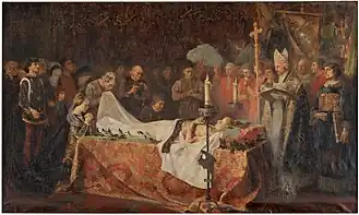 Muerte del príncipe de Viana (1887) de Vicente Poveda y Juan.