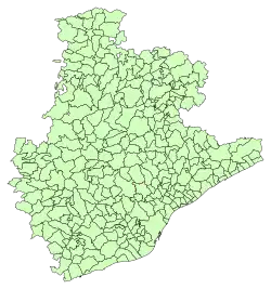 División en municipios de la provincia