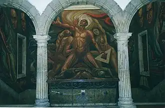 Mural de Guillermo Chávez Vega de 1972.