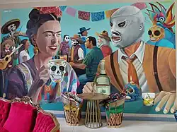 El santo se ha convertido en un exponente de la cultura mexicana mas allá de su trayectoria por la lucha libre, se utiliza mucho en arte urbano.