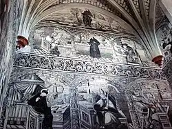Murales del convento de San Nicolás Tolentino en Actopan (México).