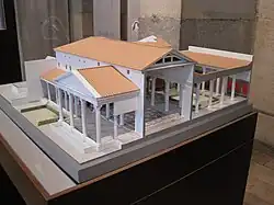 Maqueta de villa romana