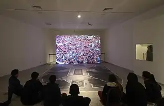 Proyección de un video.