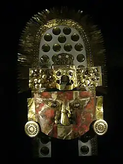 Máscara en el Museo Nacional Sicán.