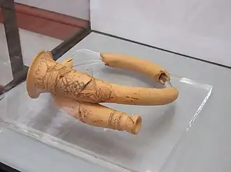 Trompa de arcilla. Museo Numantino de Soria