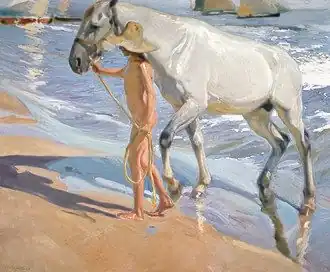 El baño del caballo