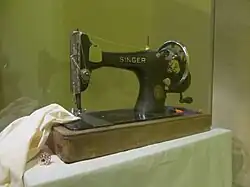 Máquina Singer para las telas bordadas