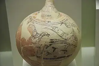 Jarra procedente del Círculo de tumbas B (hacia 1700-1600&nbsp;a.&nbsp;C.)