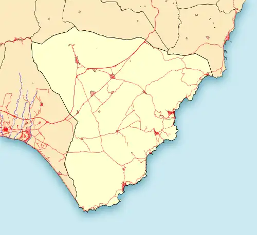 Las Negras ubicada en Níjar