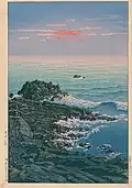 Pintura de Kawase Hasui. Choshi en el siglo XIX