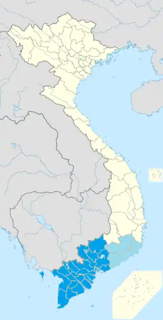 Subregiones de Vietnam meridional