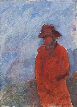 Napoleon Alone (n.d.), en acrílico y crayón de pastel al aceite