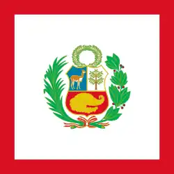 Bandera naval de Perú
