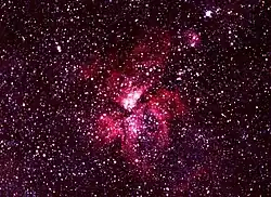 Nebulosa que rodea a Eta Carinae.