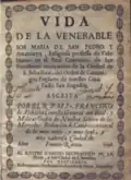 Biografía de la agustina sor María de San Pedro y Amatriain del convento de San Sebastián (1698)