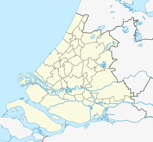 Delft ubicada en Holanda Meridional