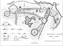 Recinto Hopewell. Movimientos de tierras de Newark en Ohio, Estados Unidos.