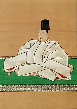 Ilustración antigua de Nijō Masatsugu.