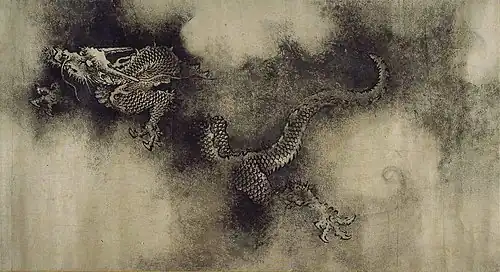 Sección del rollo «Nueve Dragones», por Chen Rong, 1244&nbsp;d.&nbsp;C., dinastía Song.