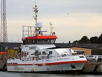 Northern Storm de Clintons en el puerto de Ystad (Suecia).