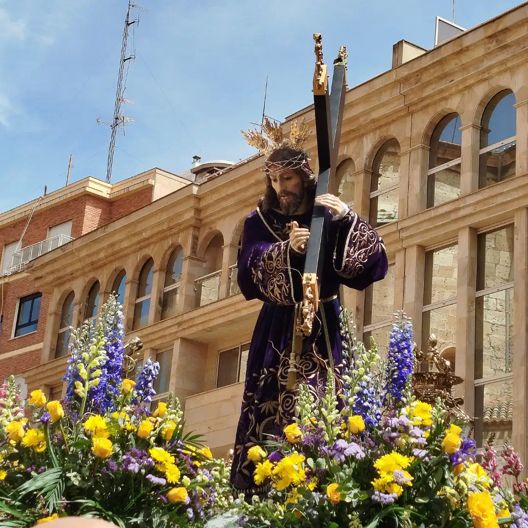Imagen de Ntro. Padre Jesús Nazareno durante la procesión del Jueves Santo (Albacete. 2025)